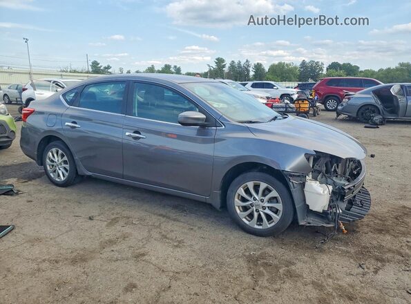 3N1AB7AP5KY396070 2019 NISSAN SENTRA Gray Передня права чверть