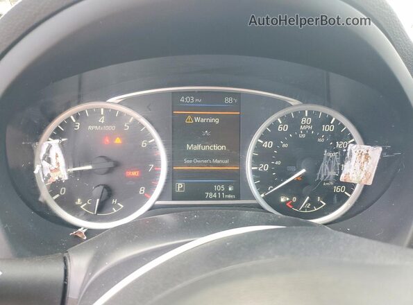 3N1AB7AP5KY396070 2019 NISSAN SENTRA Gray Вид щитка приладів