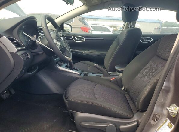 3N1AB7AP5KY396070 2019 NISSAN SENTRA Gray Вид салону спереду
