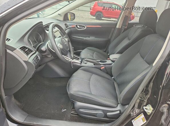 3N1AB7AP5KY400120 2019 NISSAN SENTRA Black Вид салону спереду