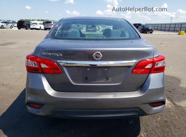 3N1AB7AP5KY404619 2019 NISSAN SENTRA Gray Rear view