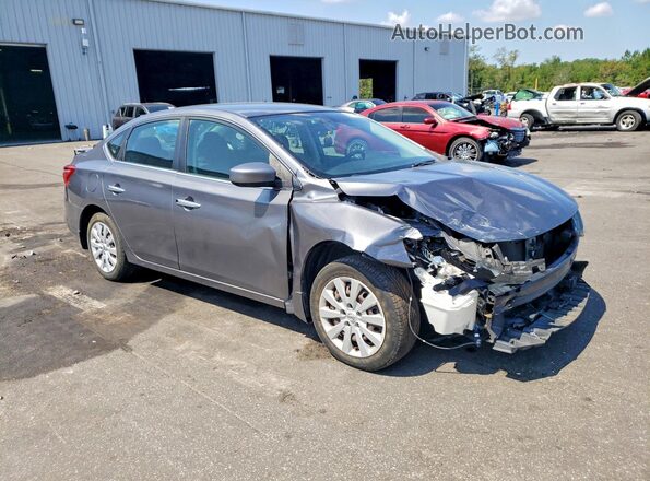 3N1AB7AP5KY404619 2019 NISSAN SENTRA Gray Front right