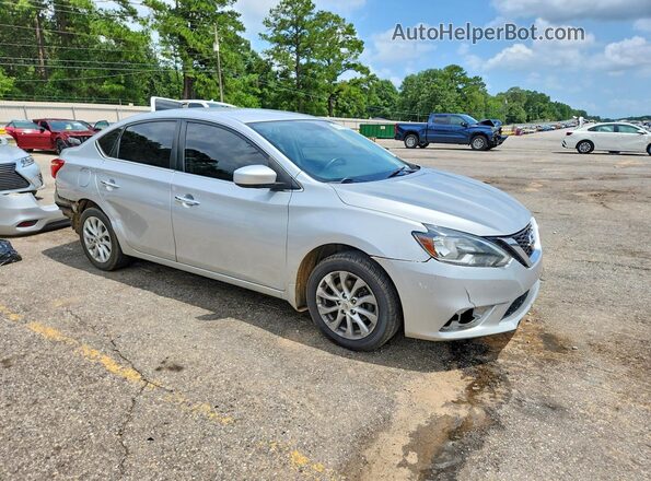 3N1AB7AP5KY408928 2019 NISSAN SENTRA Silver Delantero derecho