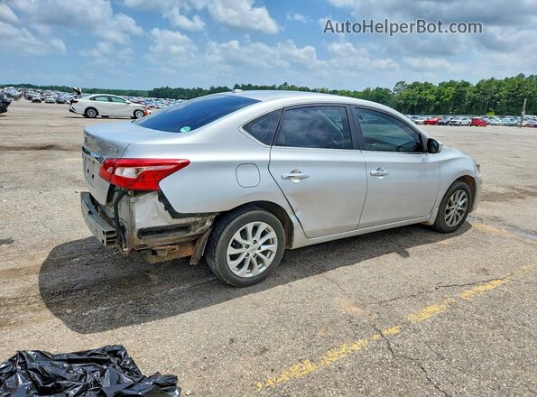 3N1AB7AP5KY408928 2019 NISSAN SENTRA Silver Trasero derecho