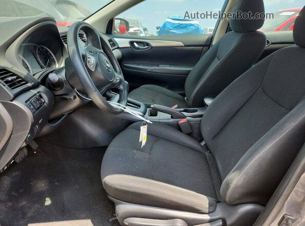 3N1AB7AP5KY411411 2019 NISSAN SENTRA Серый Вид салона спереди