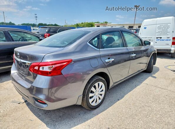 3N1AB7AP5KY411411 2019 NISSAN SENTRA Серый Задняя правая четверть