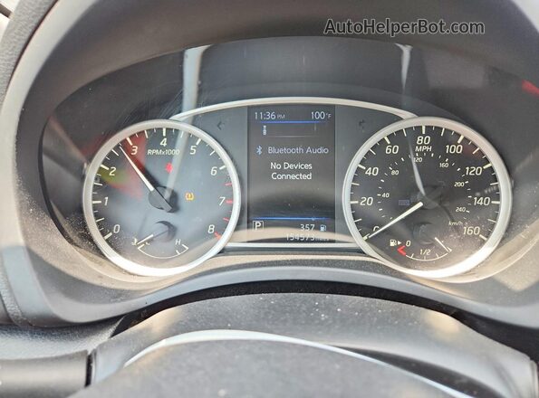 3N1AB7AP5KY411411 2019 NISSAN SENTRA Серый Вид щитка приборов