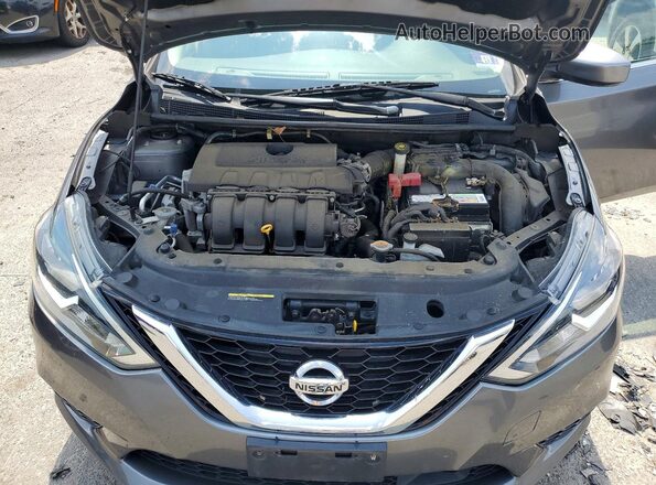 3N1AB7AP5KY414423 2019 NISSAN SENTRA Gray Rear interior view
