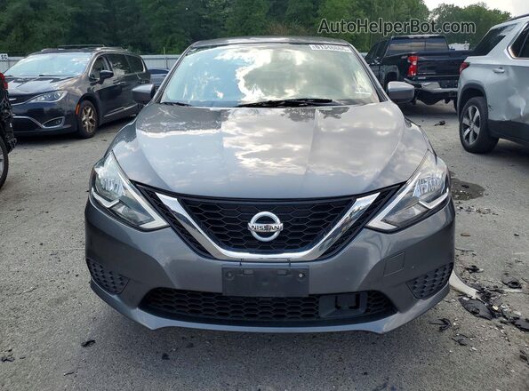 3N1AB7AP5KY414423 2019 NISSAN SENTRA Gray Front view