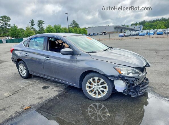 3N1AB7AP5KY416009 2019 NISSAN SENTRA Silver Delantero derecho