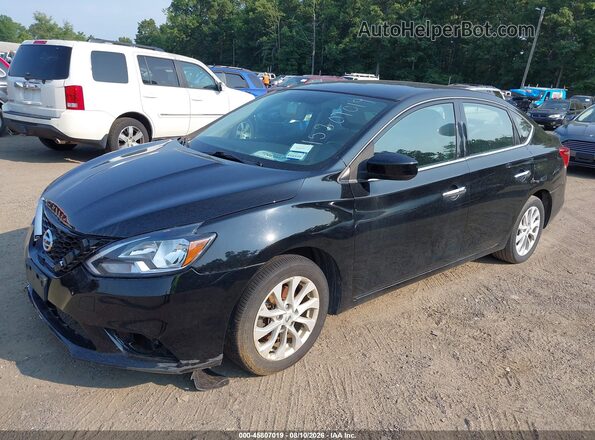 3N1AB7AP5KY428239 2019 NISSAN SENTRA Black Front left