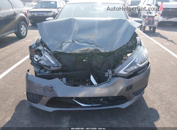 3N1AB7AP5KY433070 2019 NISSAN SENTRA Gray Widok z przodu