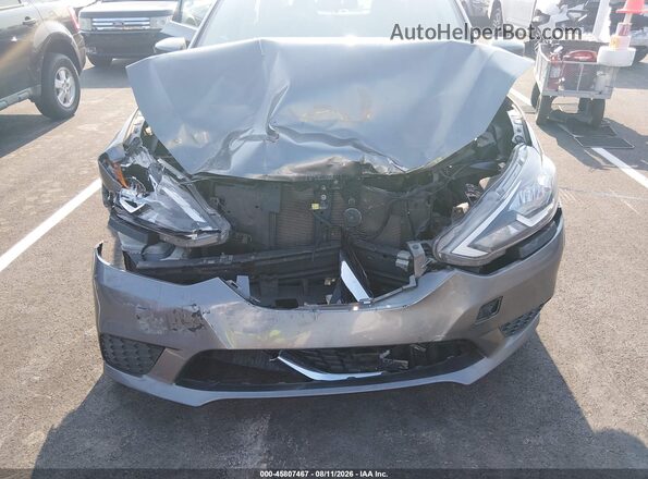 3N1AB7AP5KY433070 2019 NISSAN SENTRA Gray Widok zestawu wskaźników