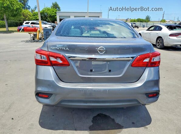 3N1AB7AP5KY450113 2019 NISSAN SENTRA Gray უკანა ხედი