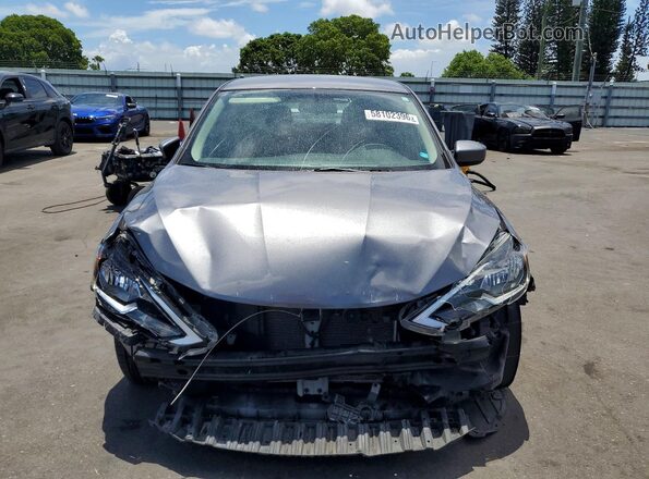 3N1AB7AP5KY450113 2019 NISSAN SENTRA Gray წინა ხედი