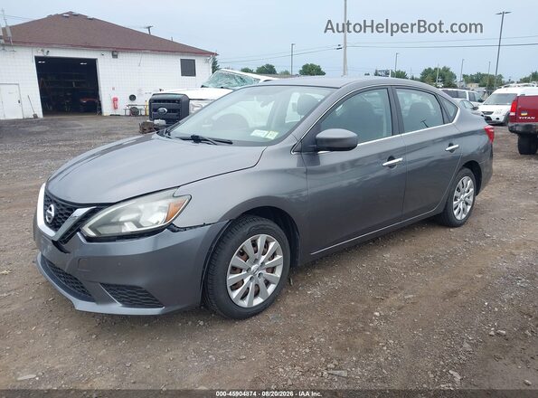 3N1AB7AP6GL637946 2016 NISSAN SENTRA Gray წინა მარცხენა ხედი სამი მეოთხედიდან