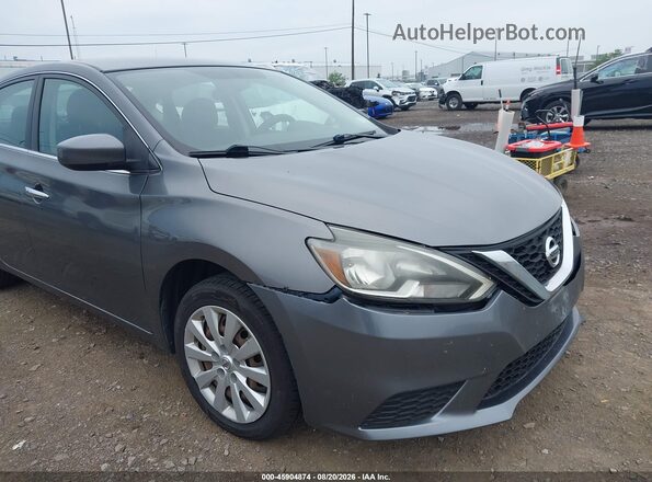 3N1AB7AP6GL637946 2016 NISSAN SENTRA Gray ხელსაწყოთა პანელის ხედი