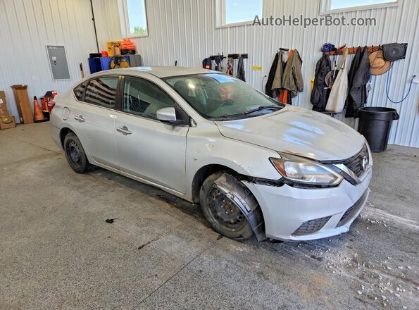 3N1AB7AP6GL665682 2016 NISSAN SENTRA Silver Front right