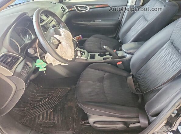 3N1AB7AP6GL677041 2016 NISSAN SENTRA Black წინა სალონის ხედი