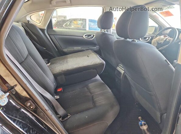 3N1AB7AP6GL677041 2016 NISSAN SENTRA Black უკანა სავარძლების ხედი