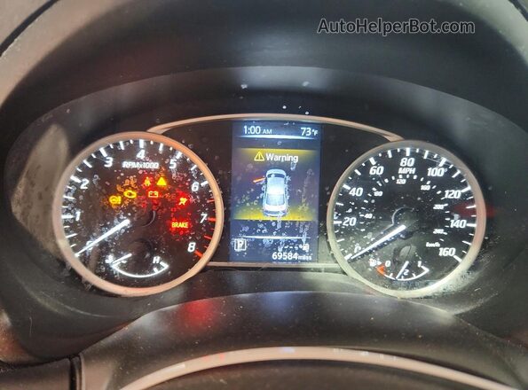 3N1AB7AP6GL677041 2016 NISSAN SENTRA Black ხელსაწყოთა პანელის ხედი