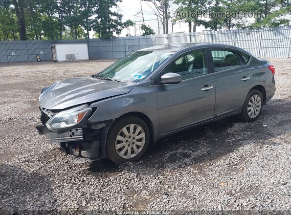 3N1AB7AP6GL684071 2016 NISSAN SENTRA Gray Առջևի ձախ երեք քառորդ տեսարան