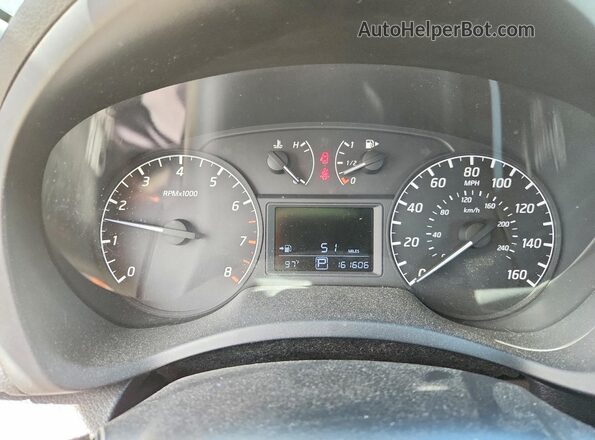 3N1AB7AP6GY290251 2016 NISSAN SENTRA Silver Вид щитка приладів