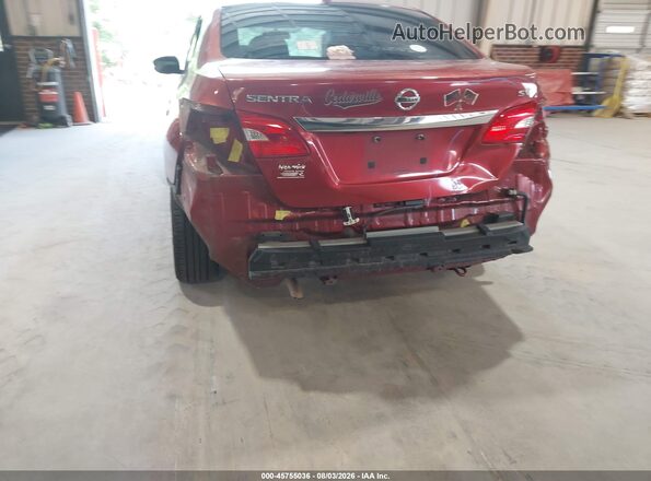 3N1AB7AP6GY293635 2016 NISSAN SENTRA Burgundy Սալոնի հետևի տեսք
