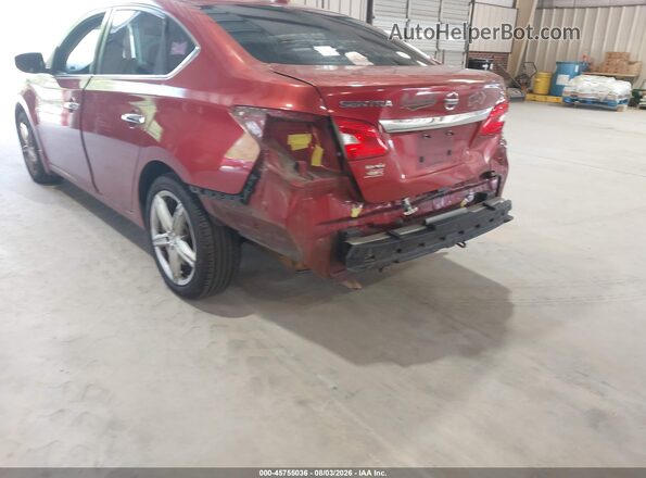 3N1AB7AP6GY293635 2016 NISSAN SENTRA Burgundy Սարքավորումների վահանակի տեսք