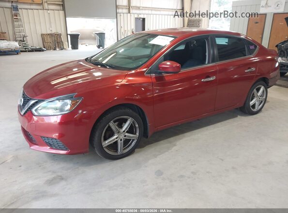 3N1AB7AP6GY293635 2016 NISSAN SENTRA Burgundy Vista tres cuartos delantera izquierda