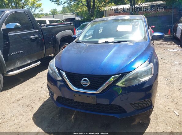 3N1AB7AP6GY300681 2016 NISSAN SENTRA Blue ხელსაწყოთა პანელის ხედი