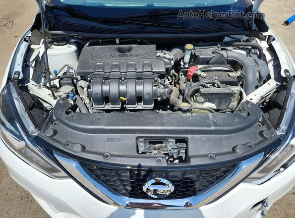 3N1AB7AP6GY337584 2016 NISSAN SENTRA White Widok wnętrza z tyłu