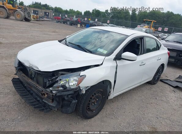 3N1AB7AP6HL652481 2017 NISSAN SENTRA White Առջևի ձախ երեք քառորդ տեսարան