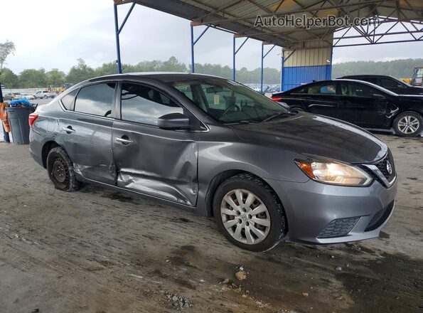 3N1AB7AP6HL665022 2017 NISSAN SENTRA Silver Przód prawy