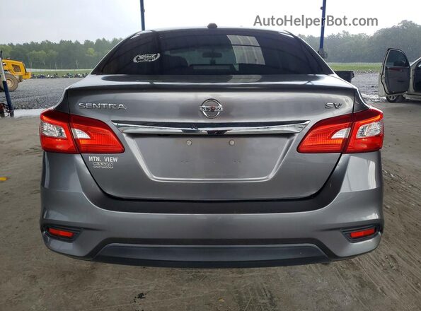 3N1AB7AP6HL665022 2017 NISSAN SENTRA Silver Widok z tyłu
