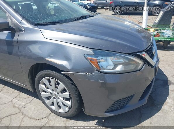 3N1AB7AP6HL692947 2017 NISSAN SENTRA Gray Widok z przodu