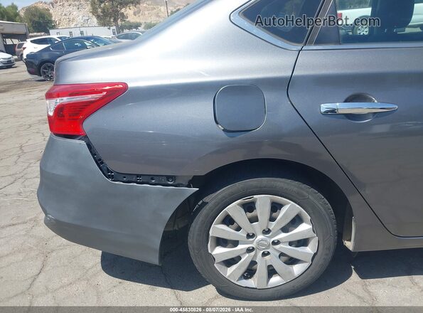 3N1AB7AP6HL692947 2017 NISSAN SENTRA Gray Widok zestawu wskaźników