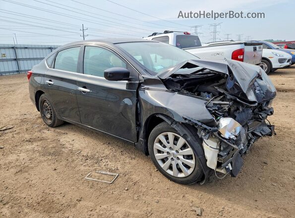 3N1AB7AP6HL716857 2017 NISSAN SENTRA Черный Передняя правая четверть