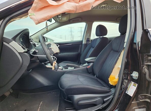 3N1AB7AP6HL716857 2017 NISSAN SENTRA Черный Вид салона спереди
