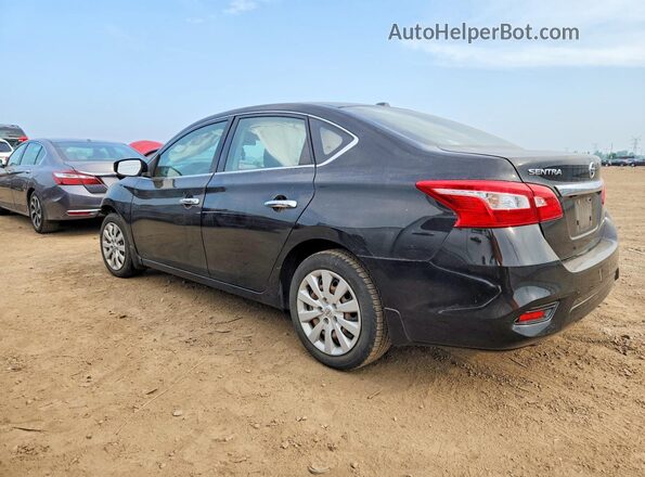3N1AB7AP6HL716857 2017 NISSAN SENTRA Черный Задняя левая четверть