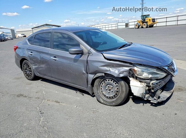 3N1AB7AP6HL723792 2017 NISSAN SENTRA Gray წინა მარჯვენა