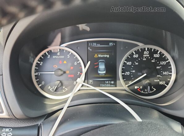 3N1AB7AP6HY204082 2017 NISSAN SENTRA Черный Вид щитка приборов