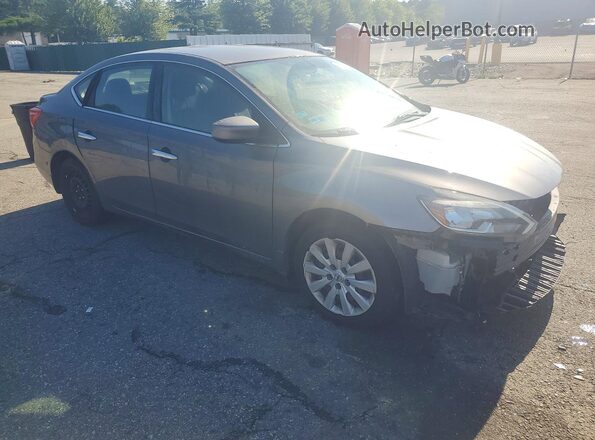 3N1AB7AP6HY233792 2017 NISSAN SENTRA Gray Передня права чверть