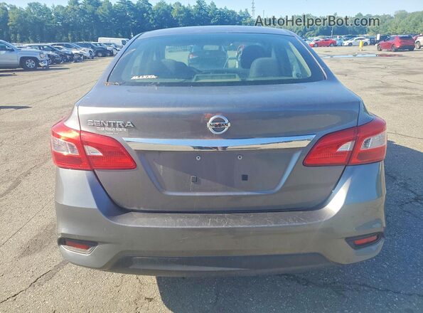 3N1AB7AP6HY233792 2017 NISSAN SENTRA Gray Вид ззаду