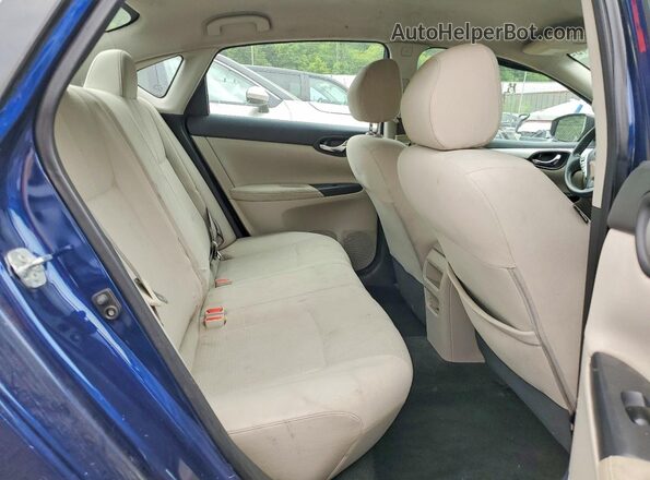 3N1AB7AP6HY237809 2017 NISSAN SENTRA Blue უკანა სავარძლების ხედი
