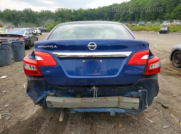 3N1AB7AP6HY237809 2017 NISSAN SENTRA Blue უკანა ხედი