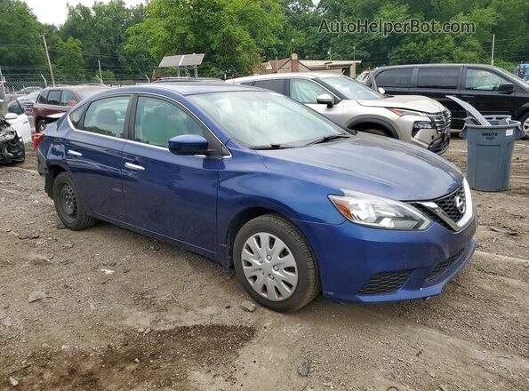 3N1AB7AP6HY237809 2017 NISSAN SENTRA Blue წინა მარჯვენა
