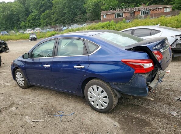 3N1AB7AP6HY237809 2017 NISSAN SENTRA Blue უკანა მარცხენა