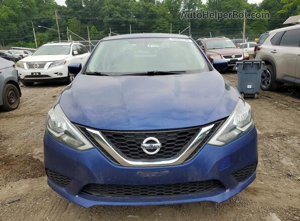3N1AB7AP6HY237809 2017 NISSAN SENTRA Blue წინა ხედი