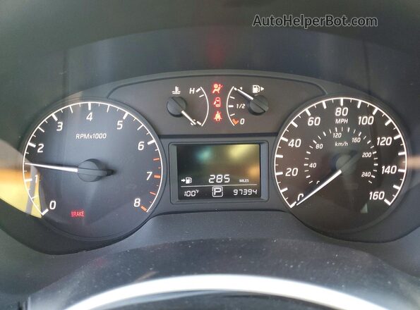 3N1AB7AP6HY253184 2017 NISSAN SENTRA Black Vista del cuadro de instrumentos